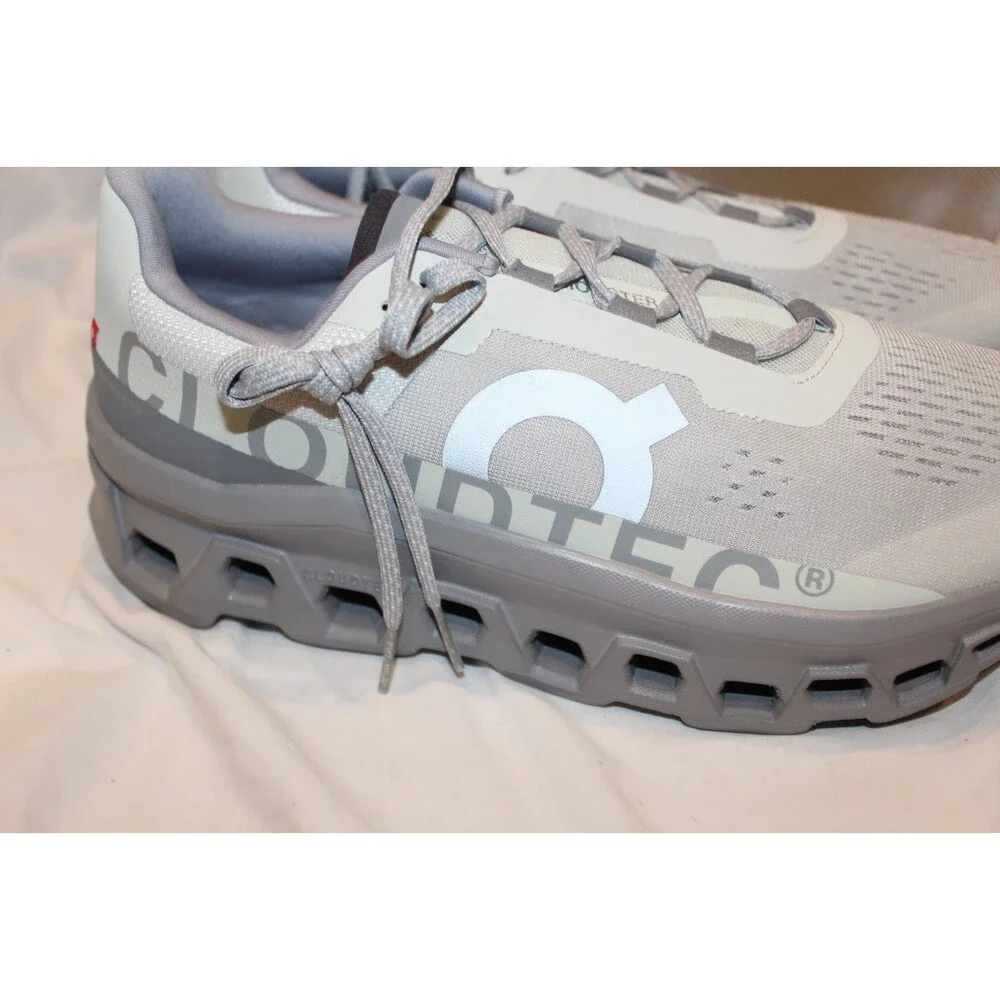 ON‎ CLOUD MEN'S CLOUDMONSTER ATHLETIC SHOES ICE ALLOW GRAY NEW 12